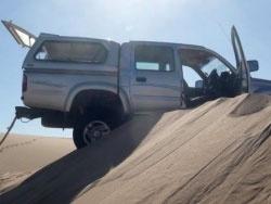 4x4 Off road driving can be dangerous in Namibia